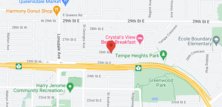 map of 303 E 26TH STREET